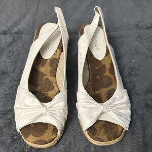 Easy Street Cream Espadrille Slingbacks